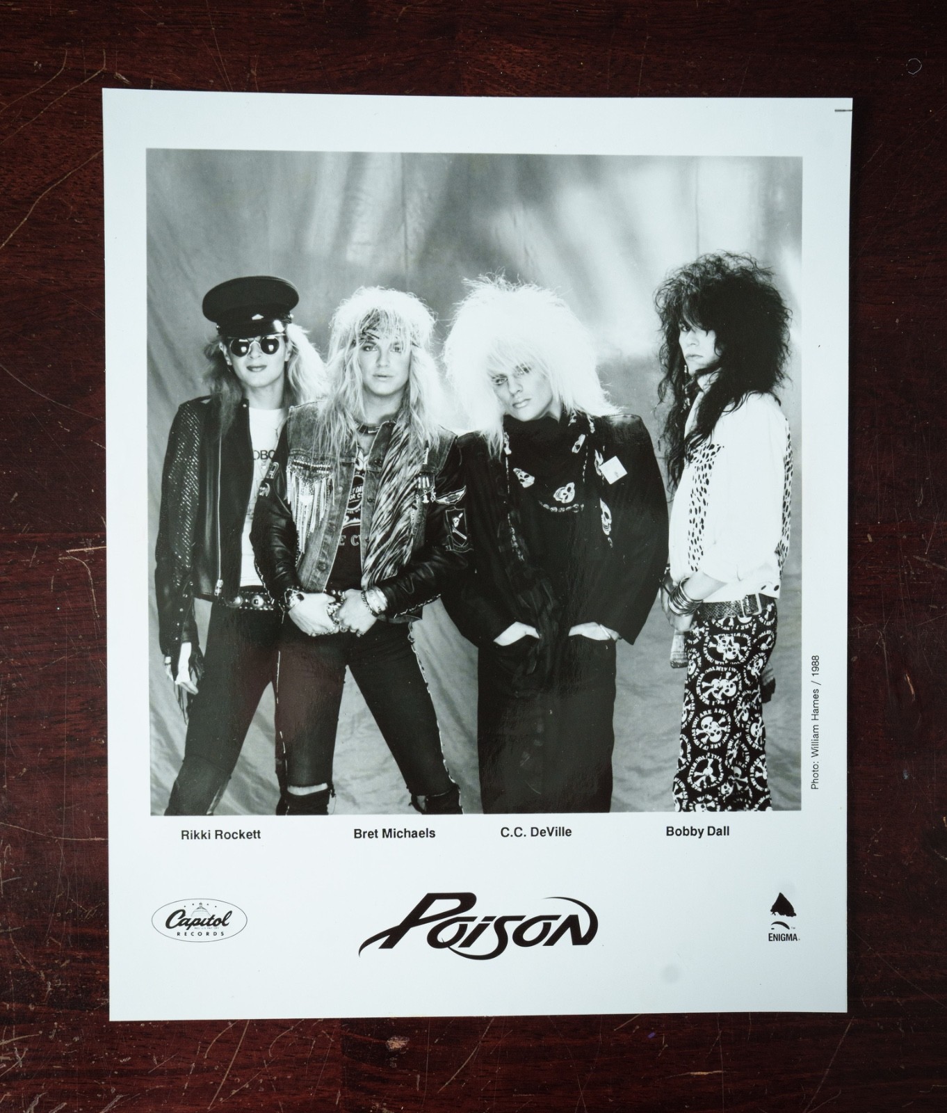 Poison - original promo press photo - 1988 - 8x10
