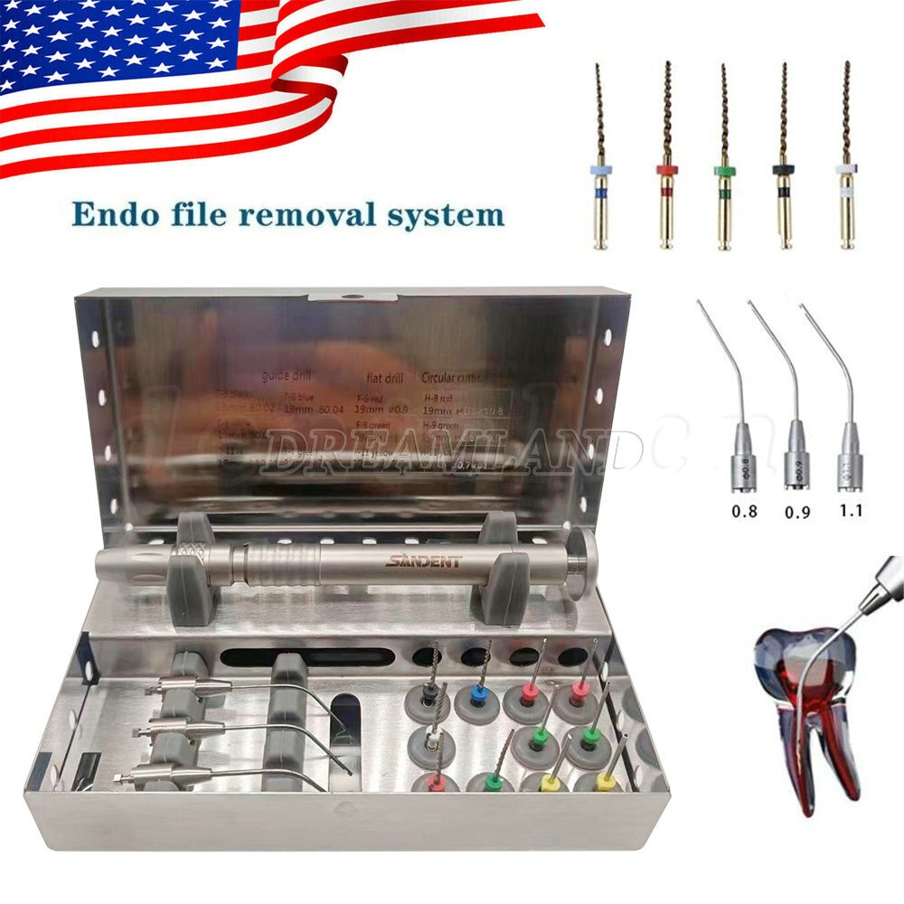 Dental Broken File Extractor Endodontic File Removal System Kit Endo Root Canal