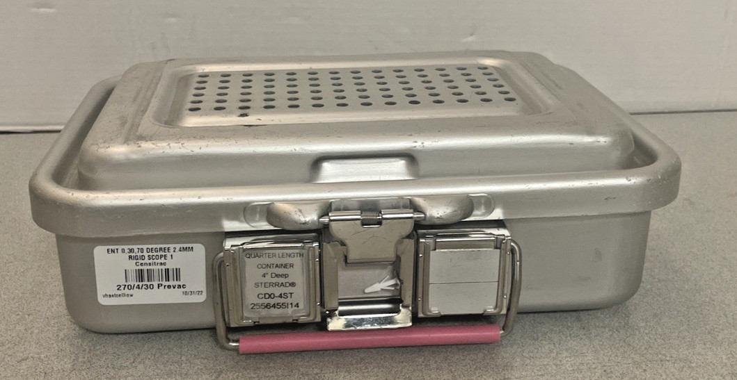 New V. Mueller Genesis CD0-4ST 12"x 8"x4" Solid Sterilization Container + Trays