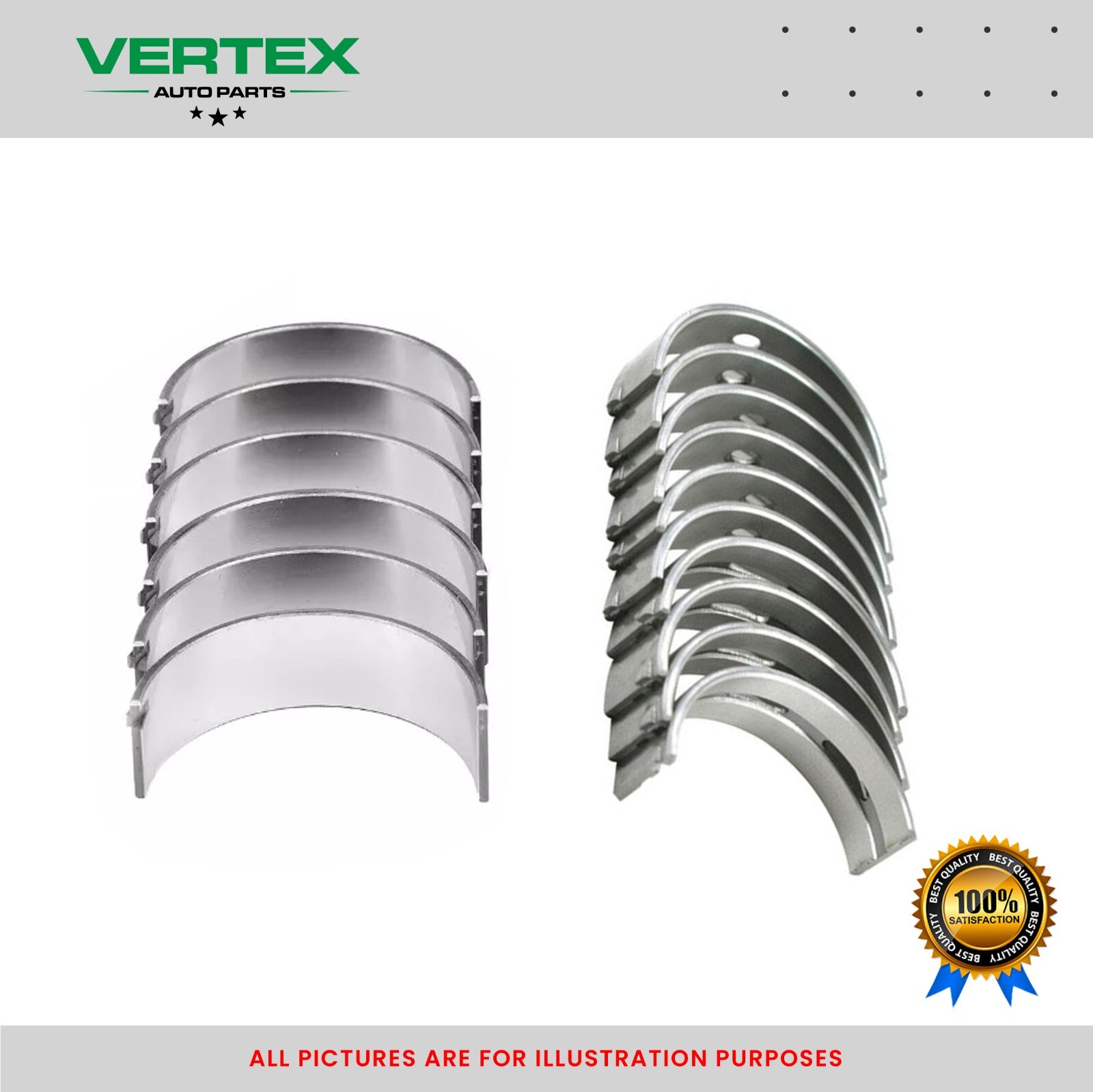 Fits CEE'D RIO 1.4 1.5 1.6 CRDI D4FB Big End & Main crankshaft Bearings 0.50