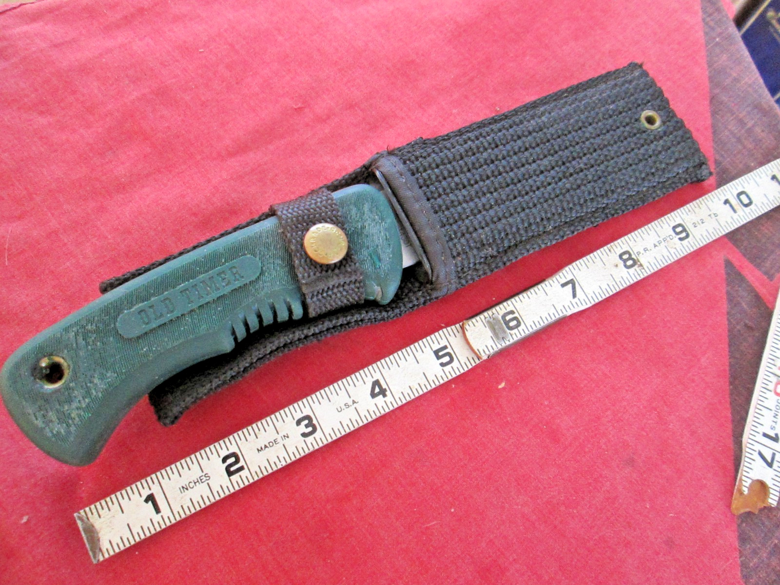 Schrade USA 143OT Old Timer fixed blade gut hook knife sheath