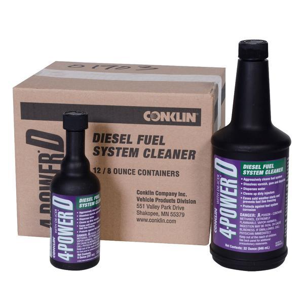 4-POWER D Conklin DIESEL FUEL SYSTEM CLEANER EMERGENCY DE-ICER Efficiency