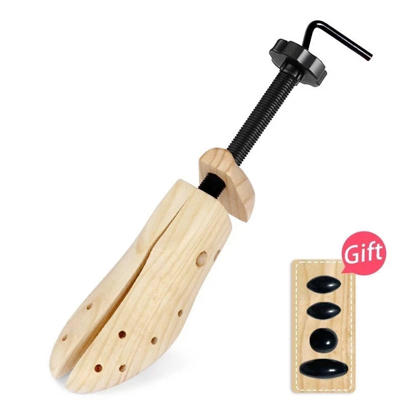 New One Pair 2-way Wooden Adjustable Shoe Stretcher for Men Women Size 9-13