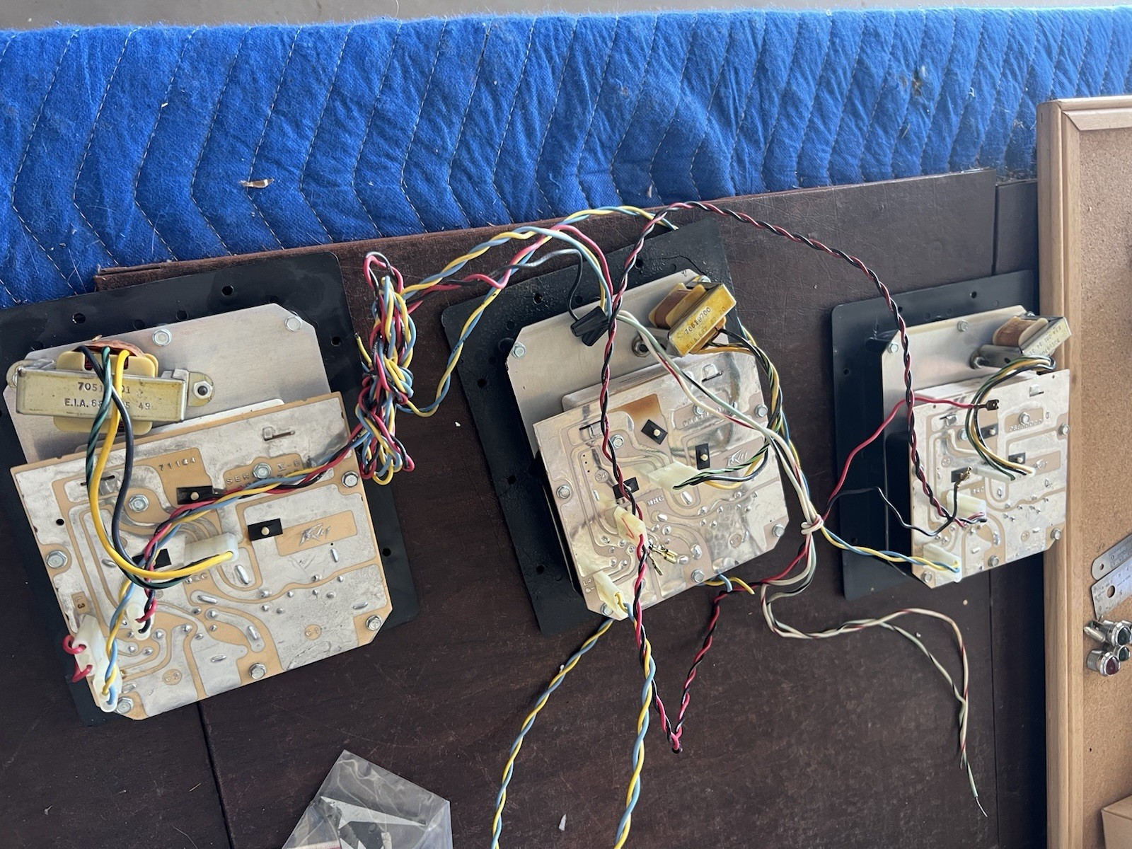 Lot of 3 Vintage Peavey Speaker Crossover Connector Boxes for parts or repair