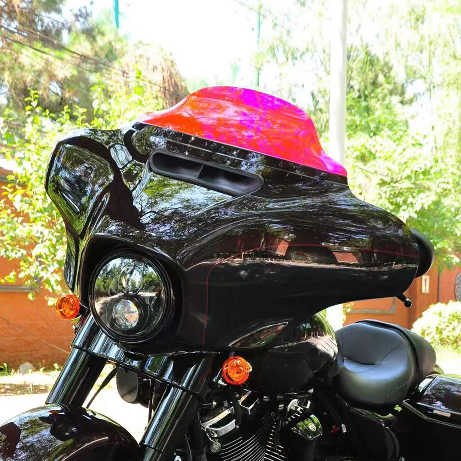 7.0" Pink Windshield for Harley Street Glide ST FLHXS FLHTKSE FLHX FLHTK