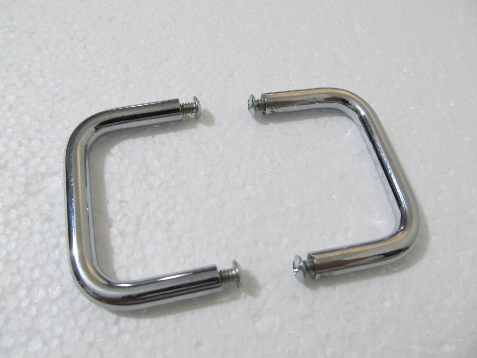 2U Chrome Rack Mount Handles w/ Screws - Equipment Amplifier