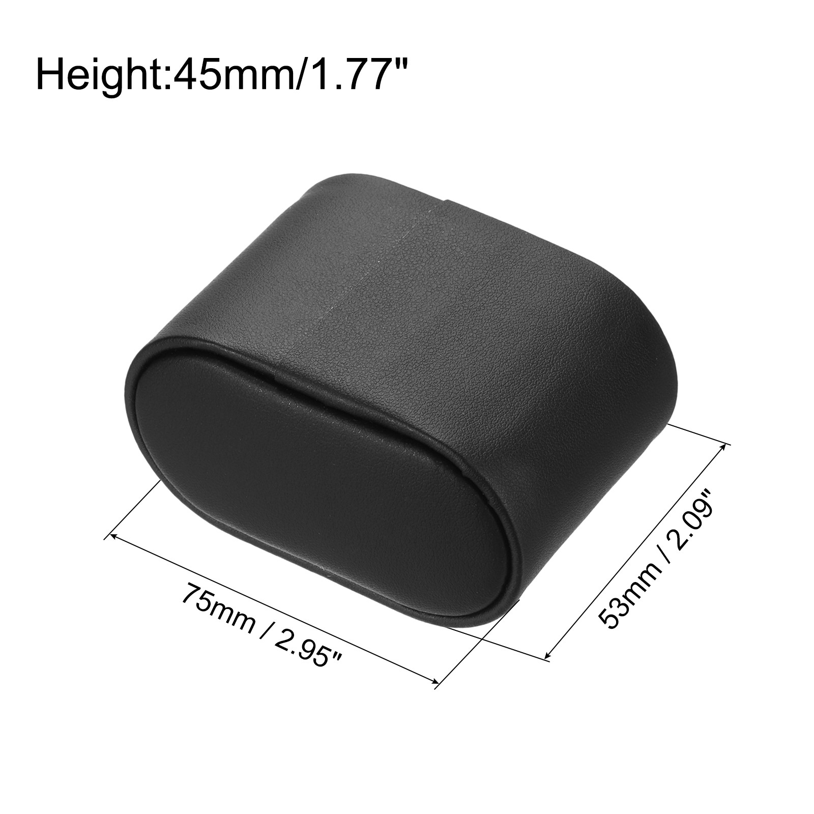 6Pcs Leather Bracelet Watch Pillow Jewelry Display Cushion Pillows Large Black