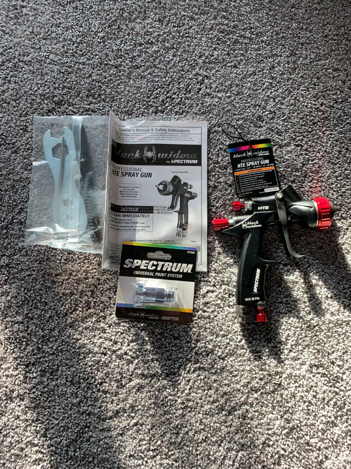 Black Widow 70412 ( 1.3mm Tip ) Spectrum Professional Hte Spray Gun