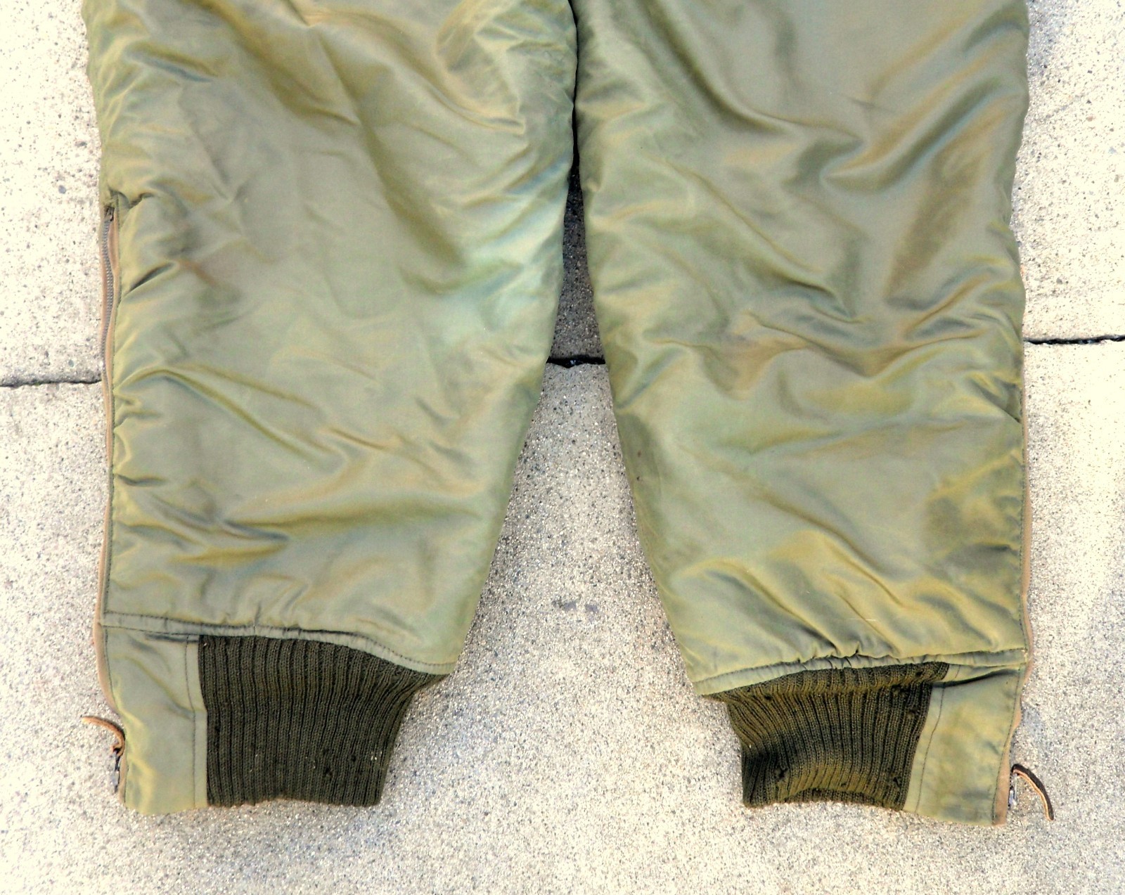 Vtg 50s US Air Force Type F-1 Aircrew Trousers Flight Pants Sz 36 Crown Zipper