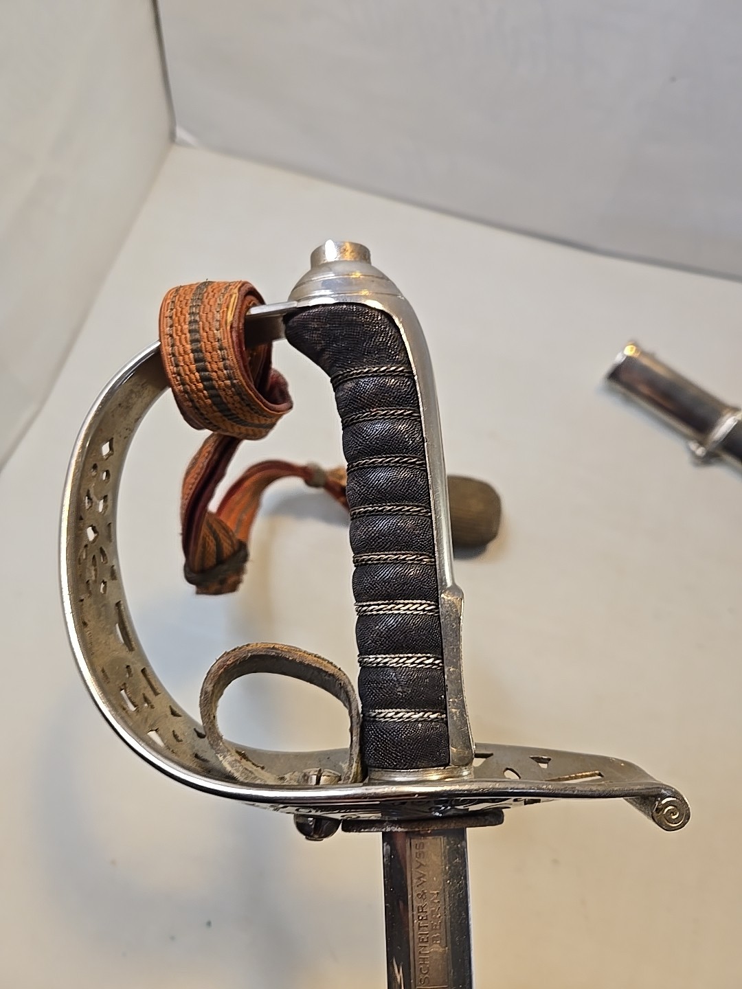 Schneiter & Wyss Bern WWI M1899 Swiss Officer Sword with Scabbard