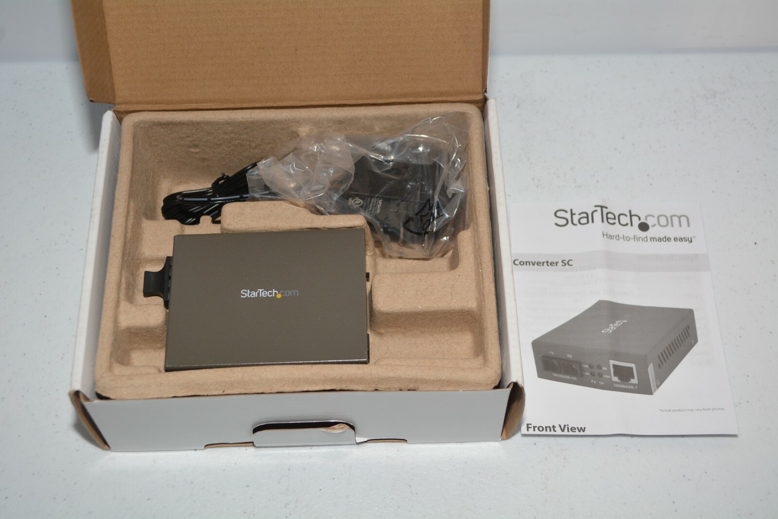 StarTech Gigabit Ethernet Multi-Mode Fiber Media Converter SC 550m