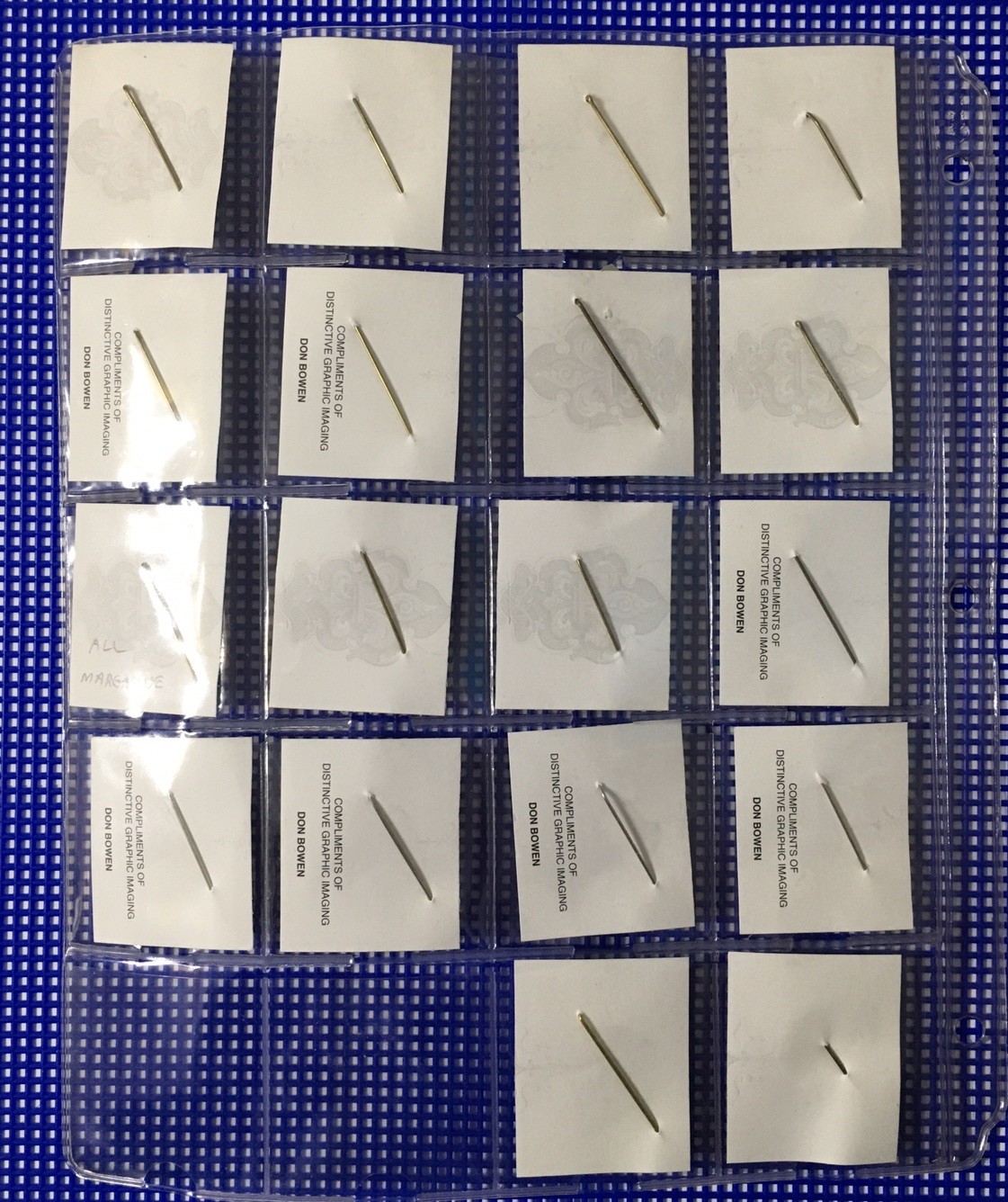 Vintage MARGARINE German Dairy Advertising Logo Lapel Hat Stick Pins Pin Lot