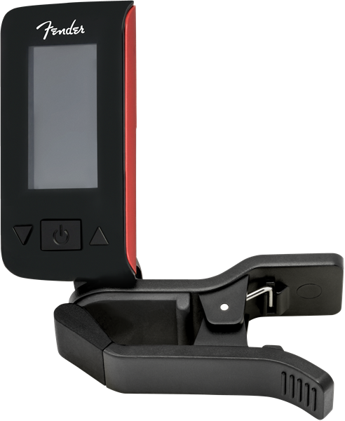 Genuine Fender Original Clip-On Color LCD Tuner for Guitar, Banjo - FIESTA RED