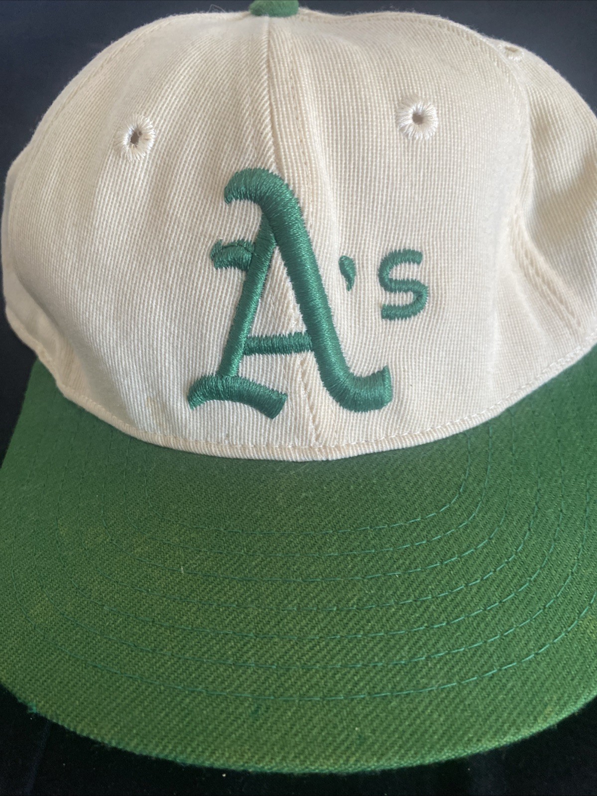 Chuck Tanner 1976 Oakland Athletics Coach Manager Game Used Hat #7 GU1