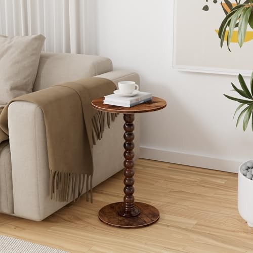 Drink Table, Drink Tables for Small Spaces, Modern Accent Nightstand with