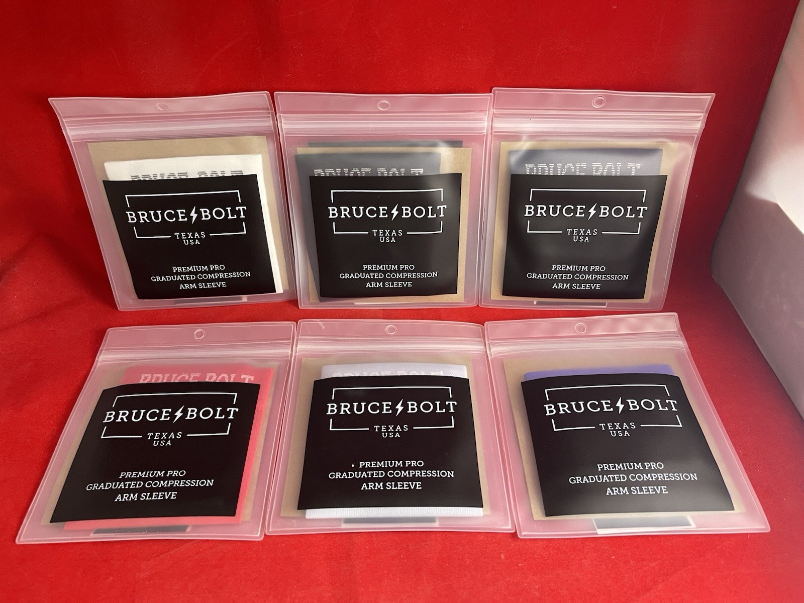 (1x) Bruce Bolt Baseball Arm Sleeve-Size: Adult  (LG/XL) YOU PICK COLOR🔥🔥🔥