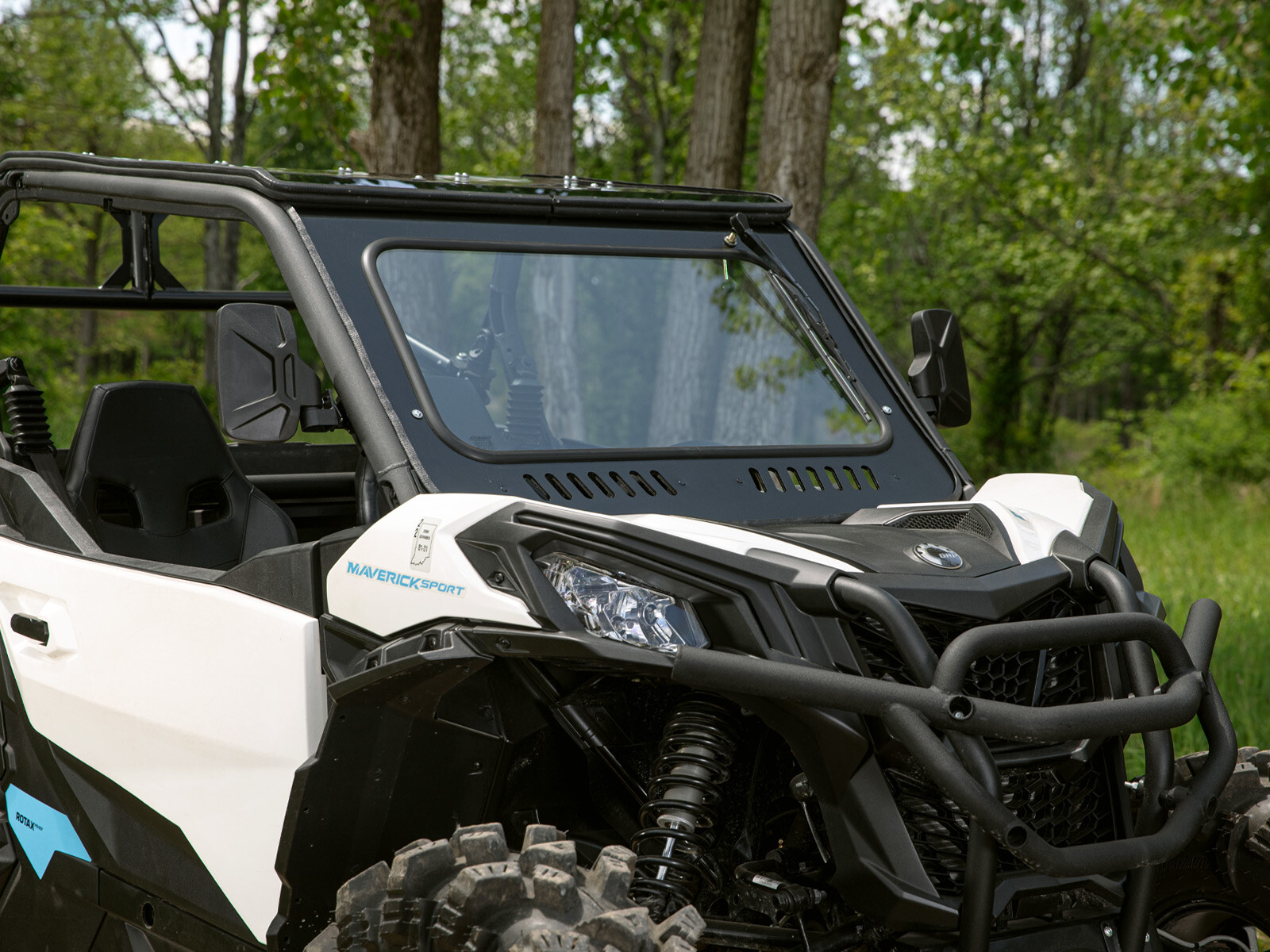 SuperATV DOT Approved Glass Windshield for Can-Am Maverick Trail (2018+)