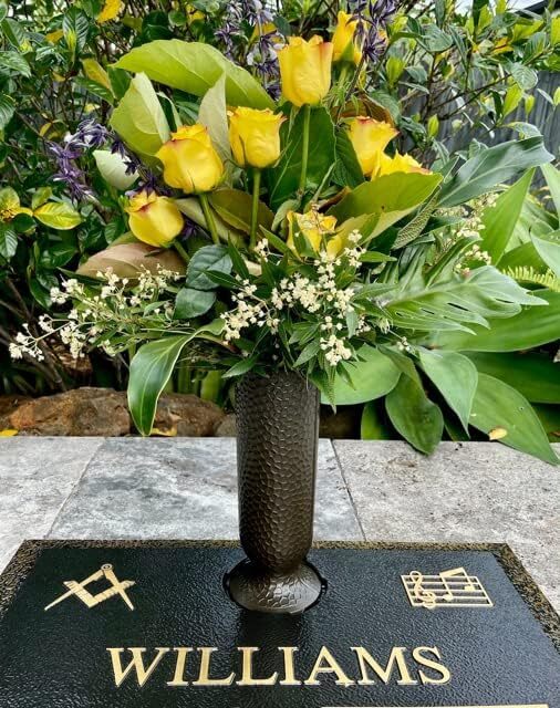 Cemetery Flower Vase Replacement, Ionic Vase Sold only by . 10.25" H, 4" D Ba...