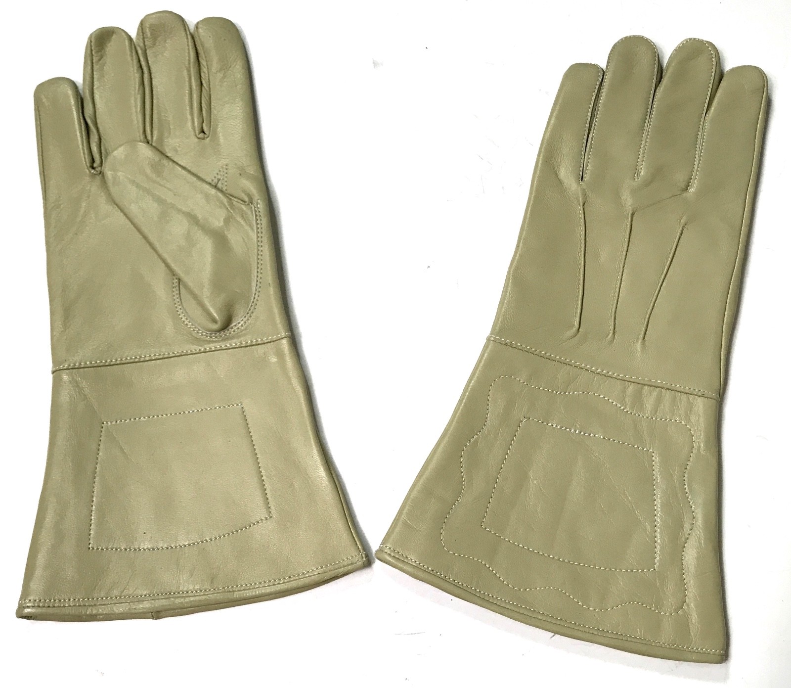 INDIAN WARS US UNION M1876 CAVALRY LEATHER RIDING GAUNTLETS GLOVES-LARGE