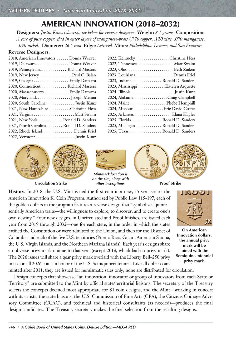 Mega Red Guide Book of U.S. Coins Deluxe 10th Edition Hardcover