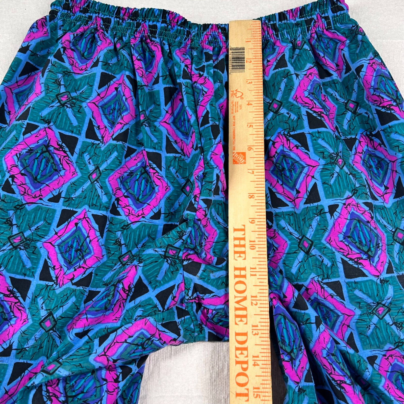 Vintage Sideout Pant Mens L Parachute Geometric Jams Hammer Beach Volleyball USA
