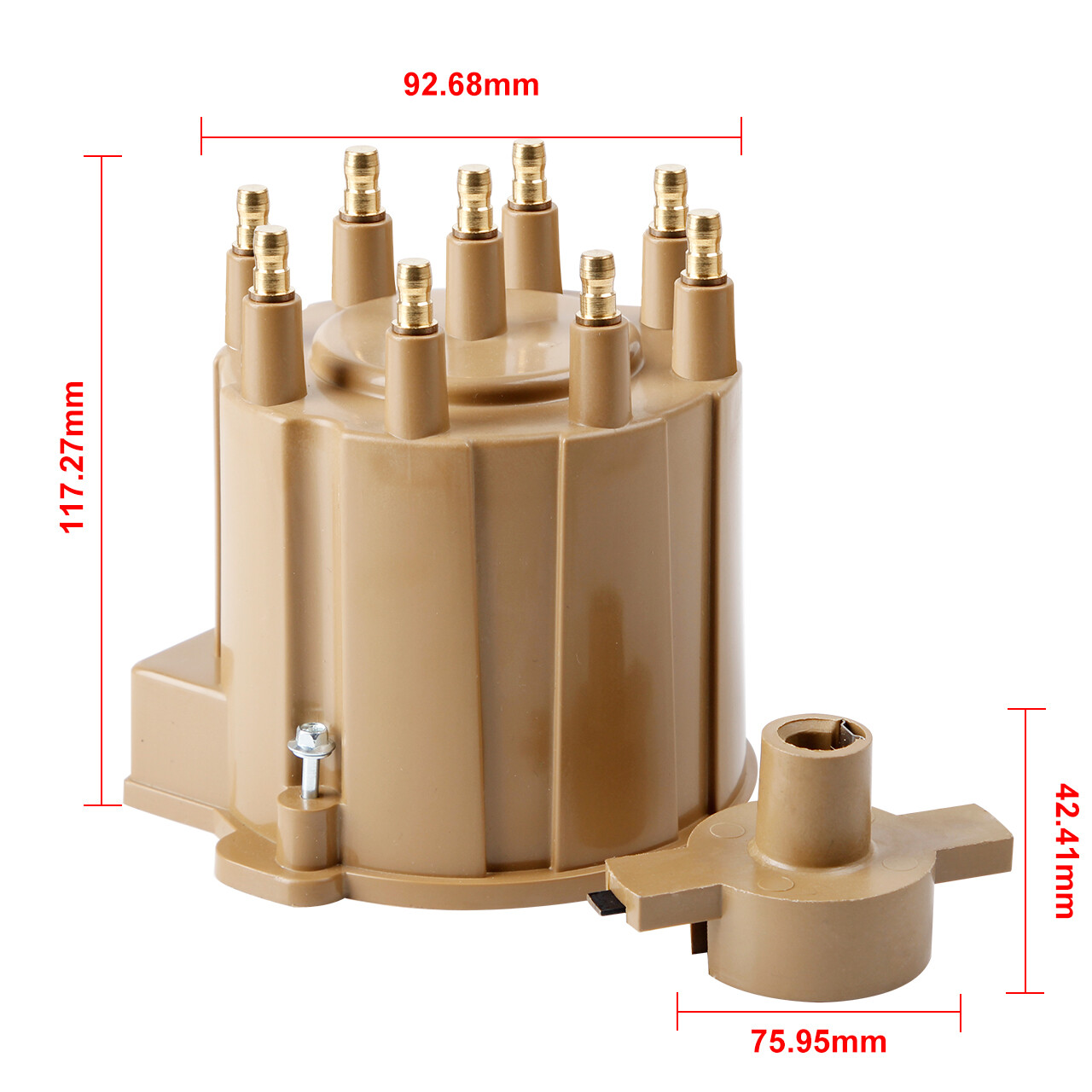 Distributor Cap+Rotor Button Kit For Chevy Pontiac GMC HEI 305 350 454 5.7L 5.0L