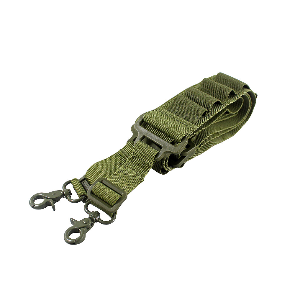 Tactical Shotgun Sling 15 Shell Ammo Holder Bandolier12/20Ga Shotgun Shell Sling