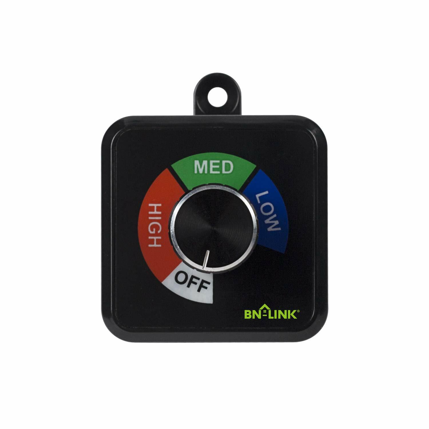 BN-LINK Fan Speed Controller Variable 3Speed Controller Wireless for Ventilation