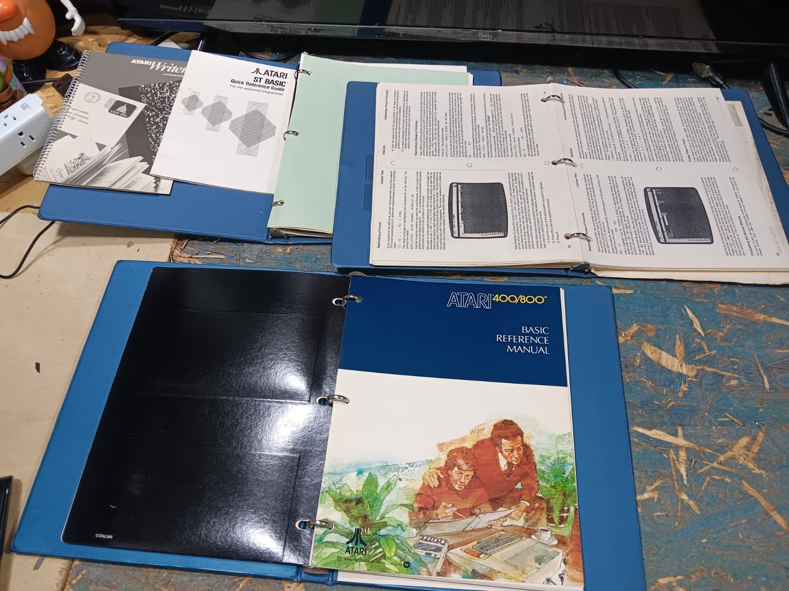 Atari 800 EXACT FLOPPY SYSTEM DISKS & MANUALS/BINDERS-BOTH TESTED-GOOD-SEE ALL