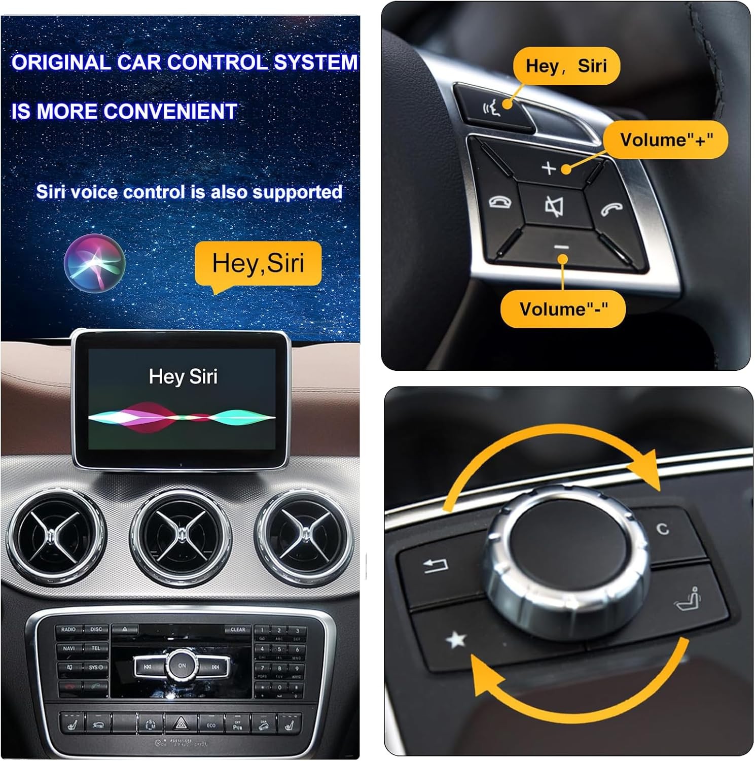 WirelessWireless Carplay Android Auto Retrofit For Benz S550 S W222 NTG5.0 15-18