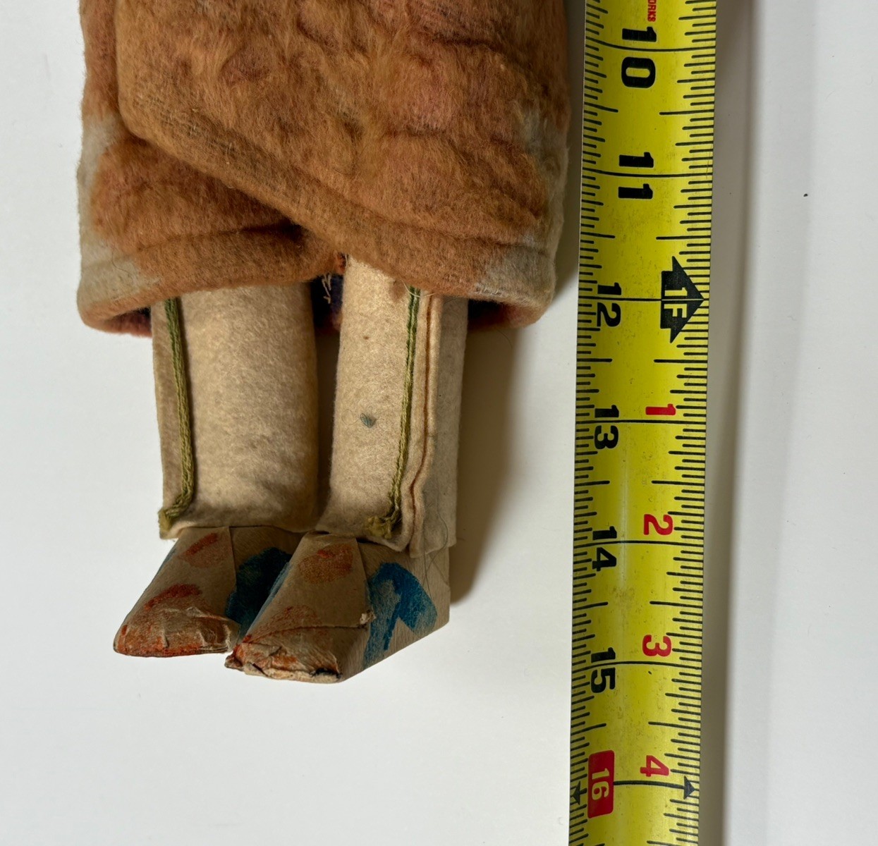 15” Indian Skookum Doll Antique Vintage Native American c 1920