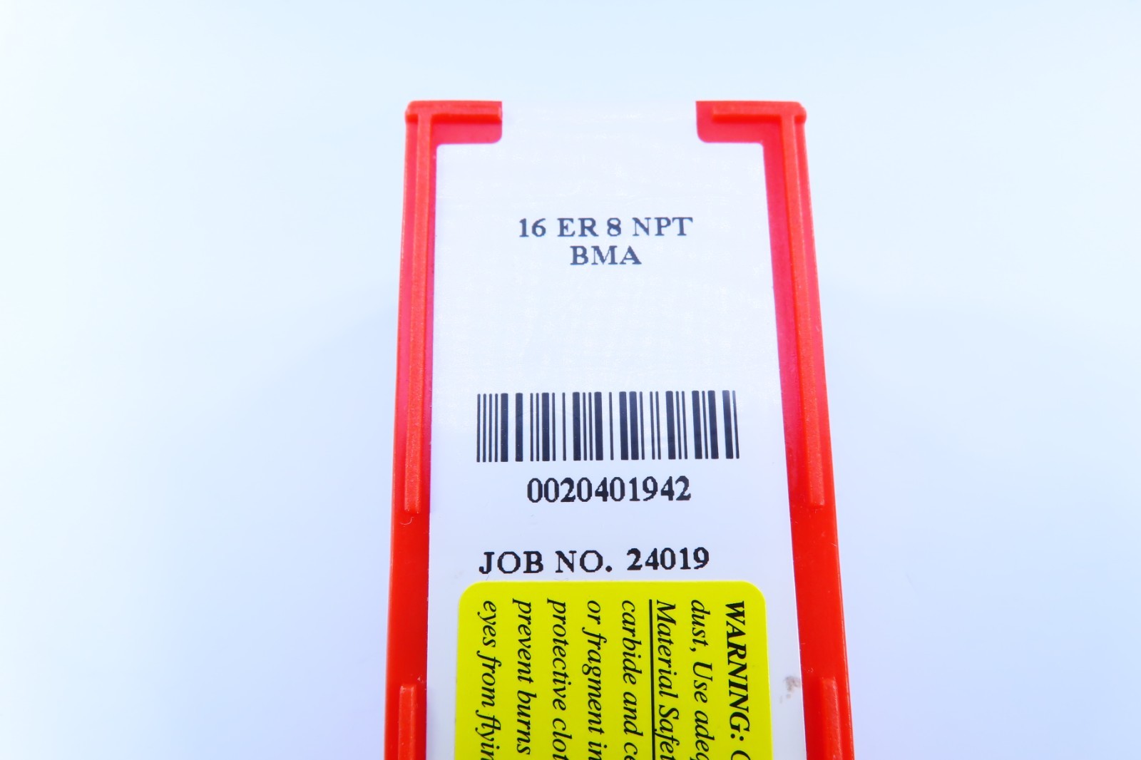 NEW BOX ( 10 PCS ) CARMEX 16 ER 8 NPT BMA LAYDOWN THREADING CARBIDE INSERTS