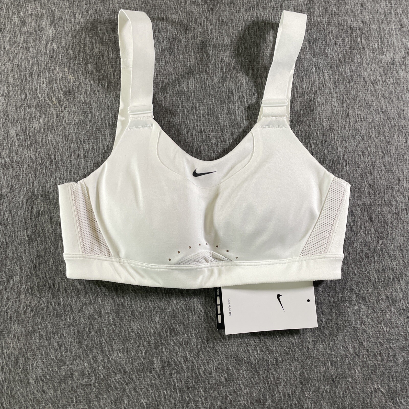 NEW! Nike XS (A-C) Women's Alpha High Support Sports/Yoga Bra-White DD0430-100