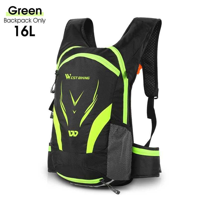 WEST BIKING Cycling Hiking Outdoor Sports Hydration Packs Backpack 16L Bag Green