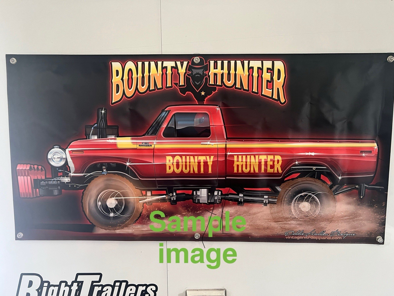 Kenny Bernstein's Budweiser King Buick FC Shop Banner 48"X24" 18oz w grommets