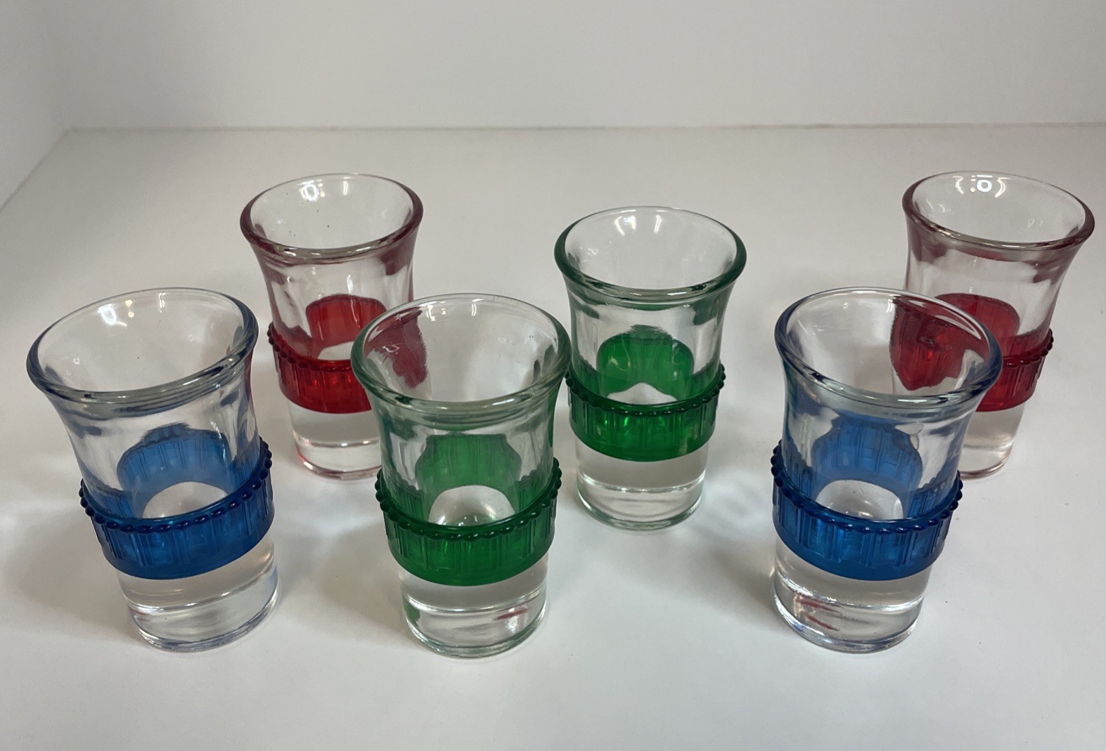 Vintage Park Sherman MCM Liquor Dispenser w/6 Shot Glasses Rotating Chrome Tray