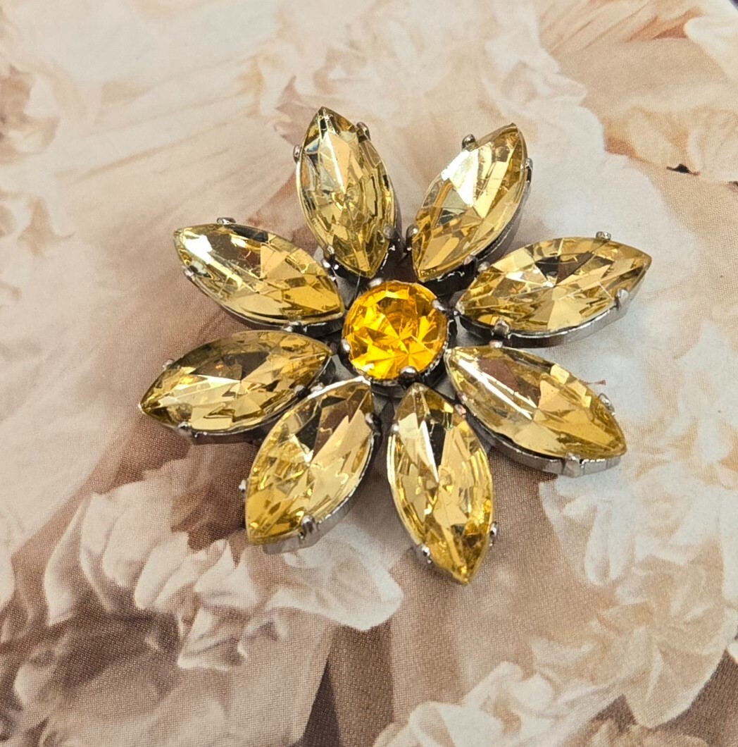 Brooch Lot Mixed Flower Colorful Multi Sample Lot 12 pcs Mix