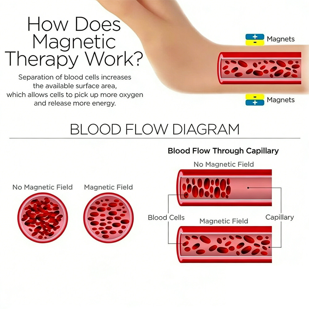 2 Pack Pure Copper Magnetic Bracelet Arthritis Pain Therapy Energy Cuff Bangle