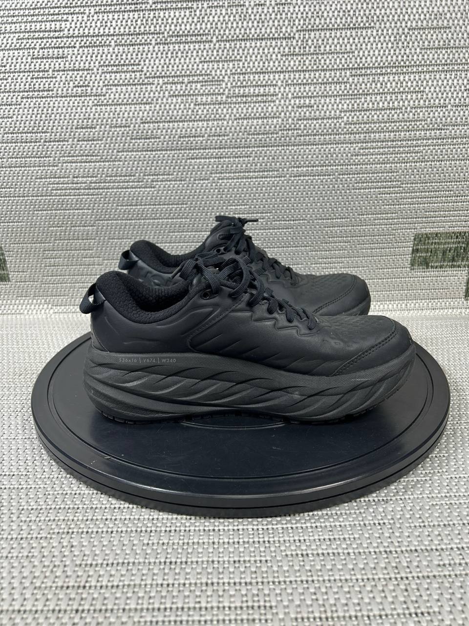 Hoka One One Shoes Womens Size 8.5 Bondi Slip Resistant Soft Toe Work Black