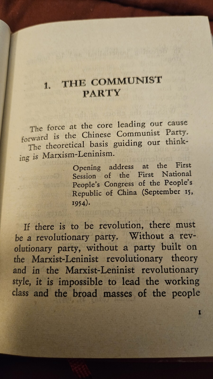 Before RedNote, Original Little Red Book: QUOTATIONS FROM CHAIRMAN MAO TSE-TUNG