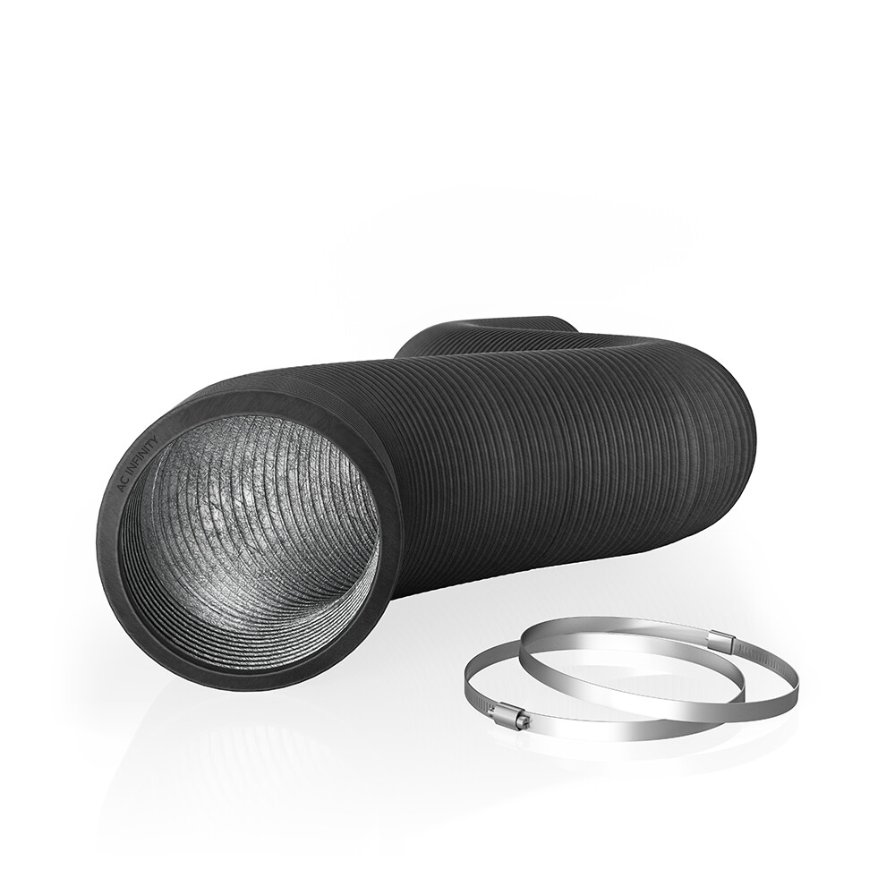 10-Inch Four-Layer Aluminium Ducting for Ventilation Exhaust, 8 ft