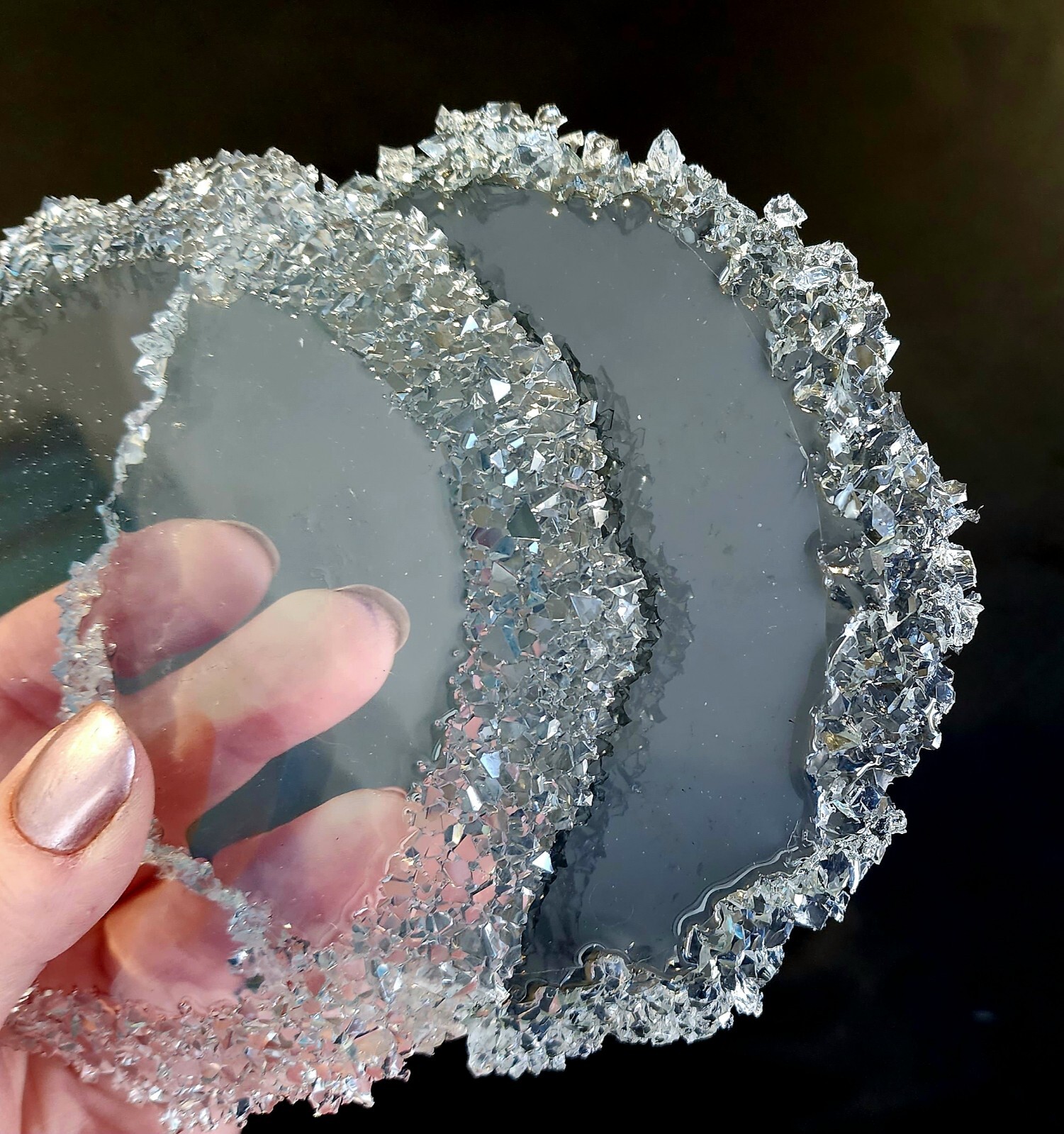 Small CHUNKY Live Edge Coaster Silicone Mold AU