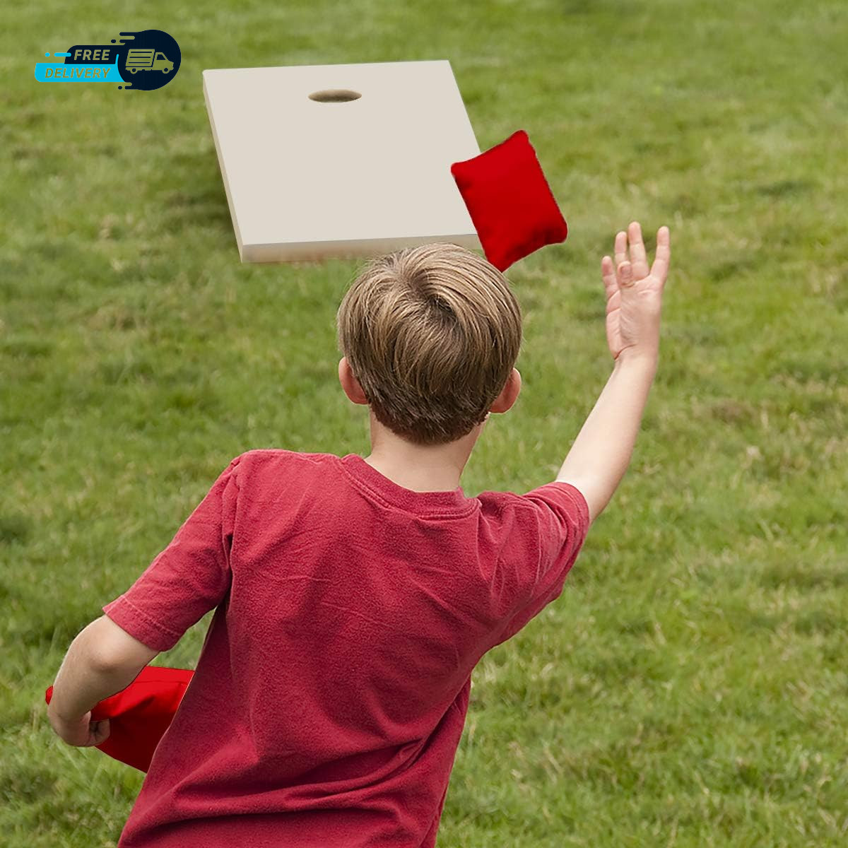 Cornhole Bags Set of 8 - Premium Corn Hole Bean Bags for Tossing - All Weather