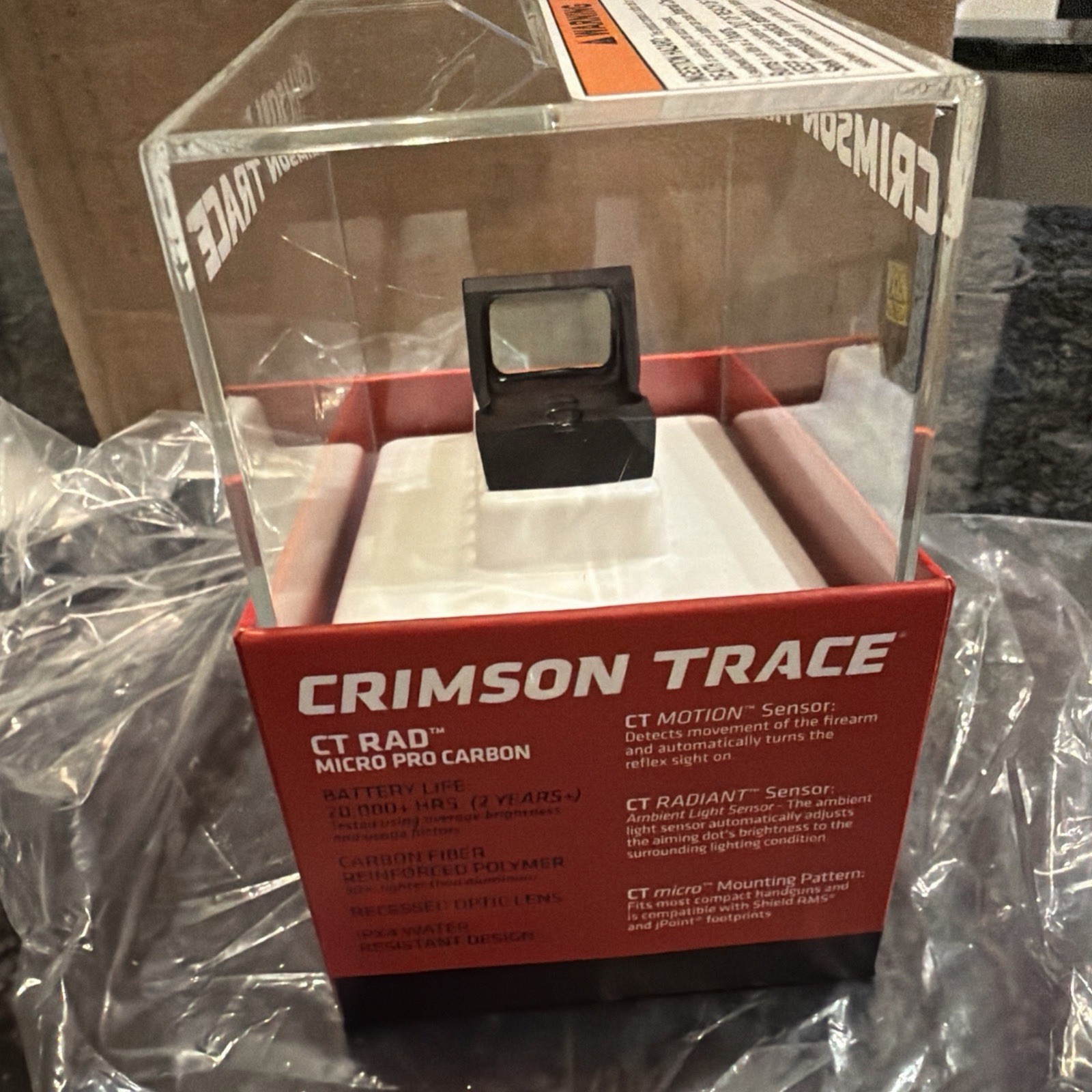 Crimson Trace CT-RAD Micro PRO Red Dot Sight 3 MOA Compact Pistol Optic NEW