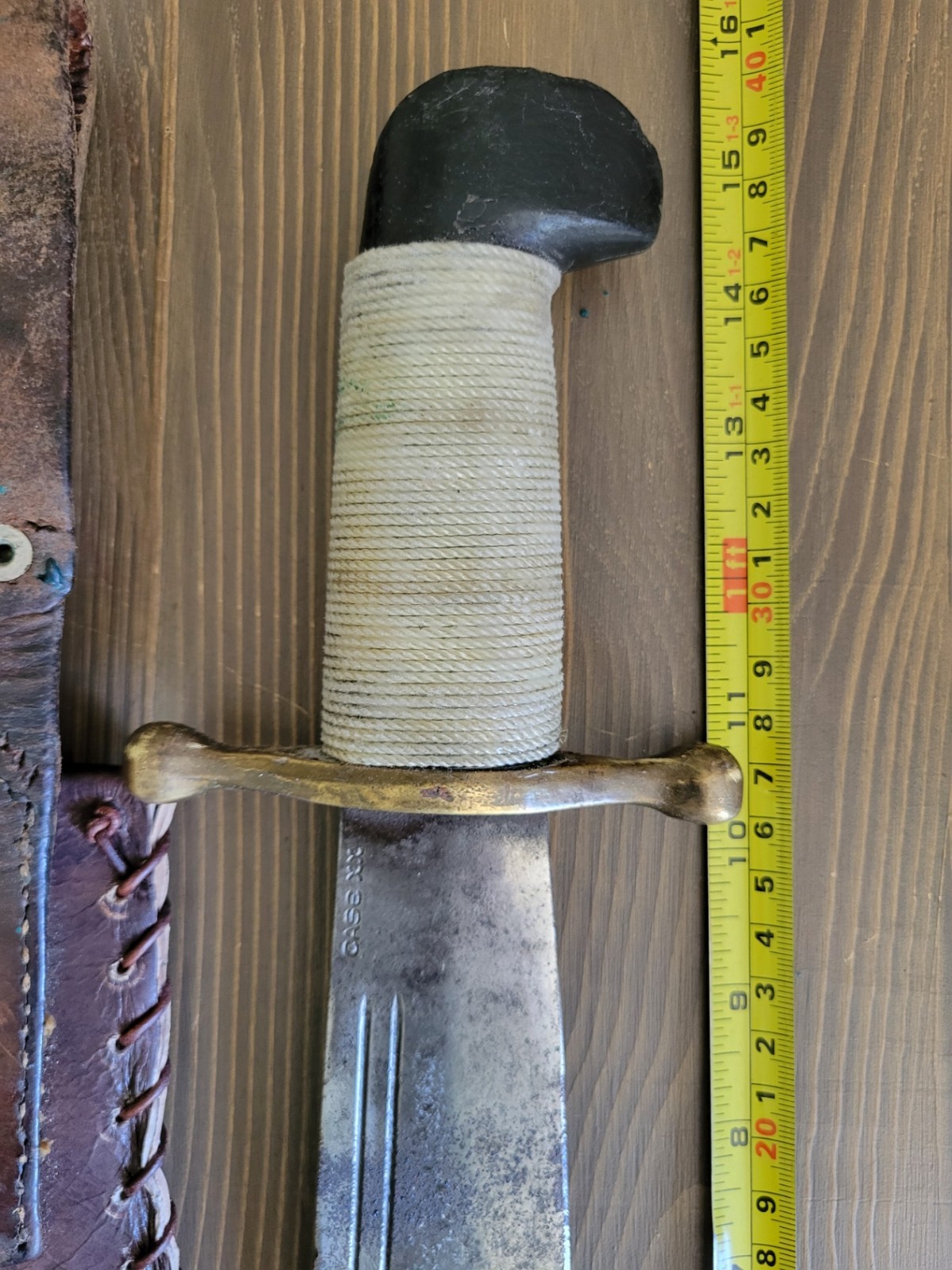 UNIQUE! WWII Case V-44 Bowie Knife w/Custom Sheath