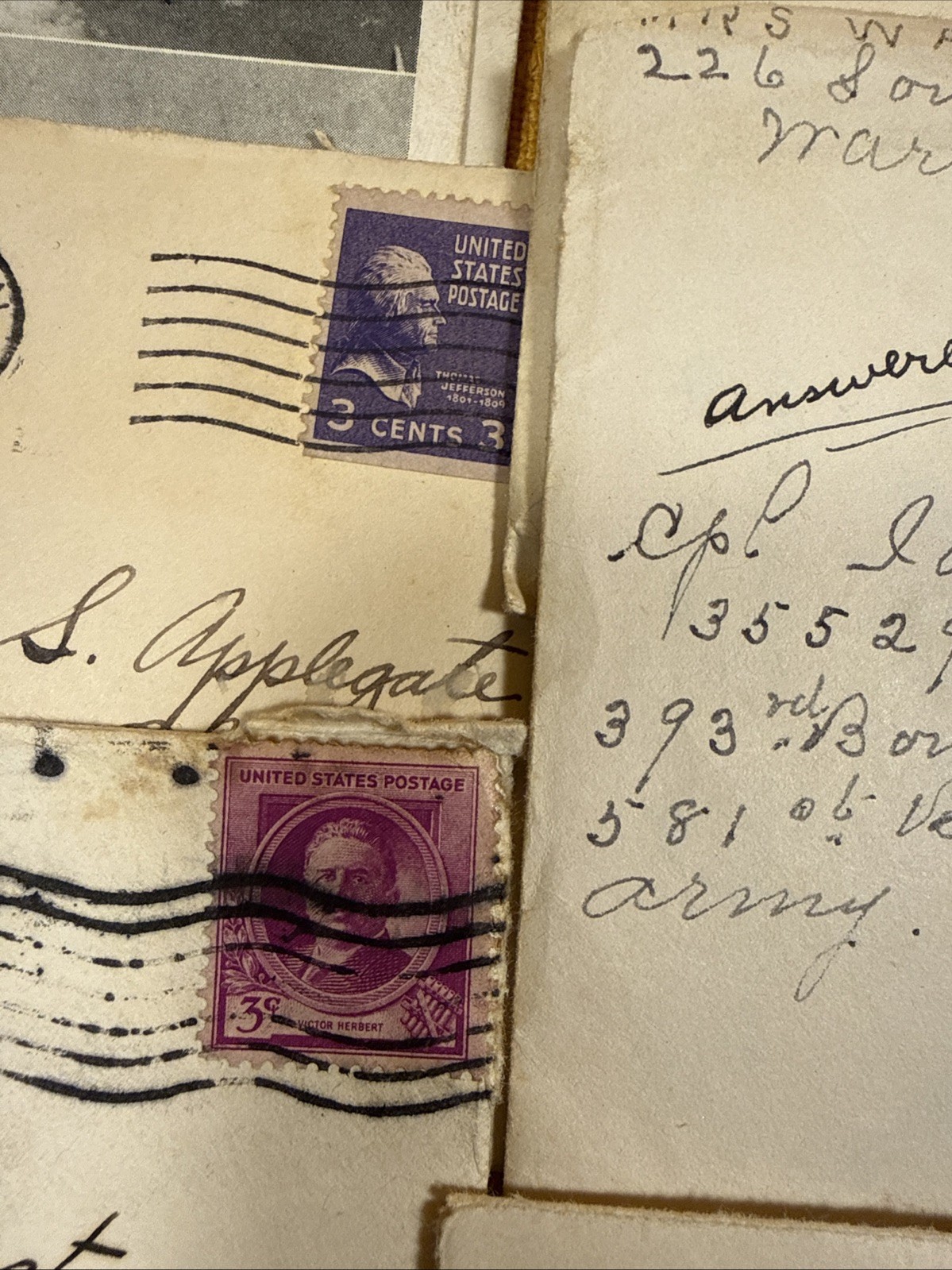 Vintage Letters / Postcards, 1940s - Lot Of 14