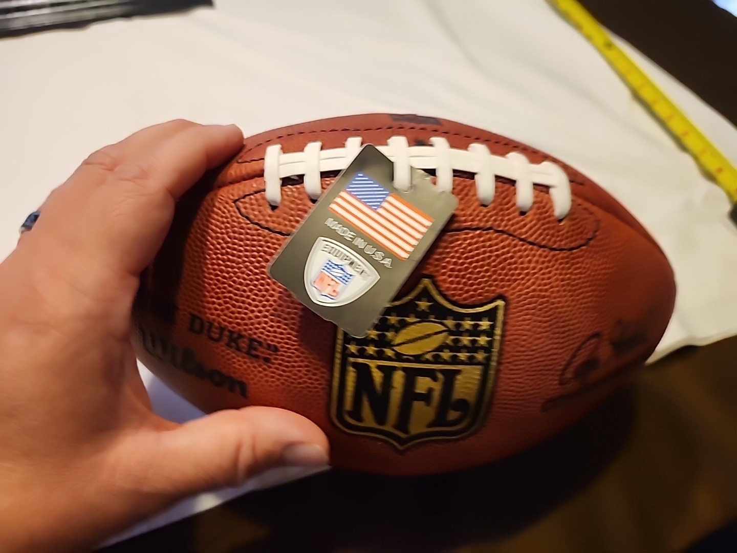 John Elway Denver Broncos Autographed / Signed Duke Full Color Football Tri Star