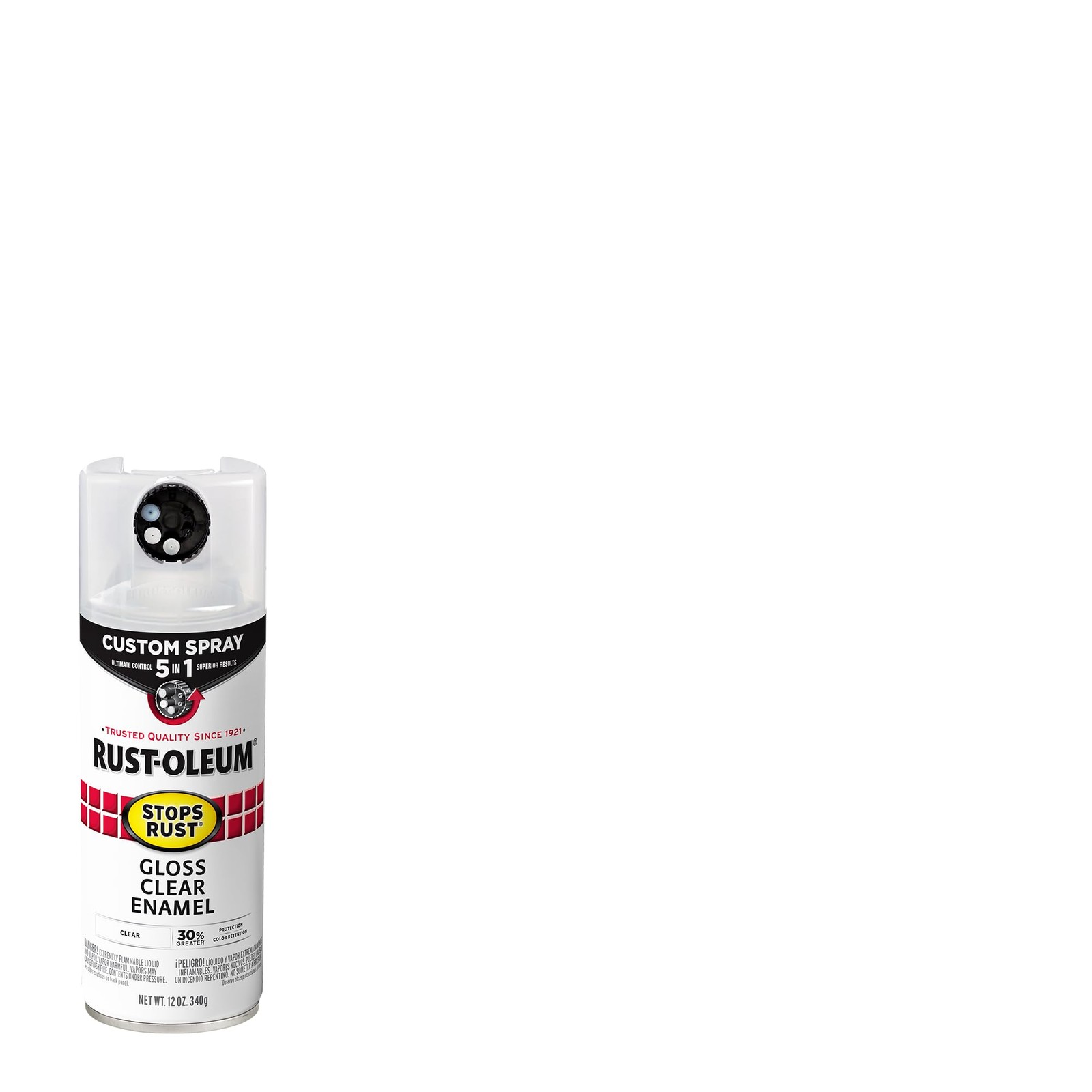 Rust-Oleum Stops Rust Spray 5-in-1 Gloss Clear Spray Paint 12 oz (Case of 6)