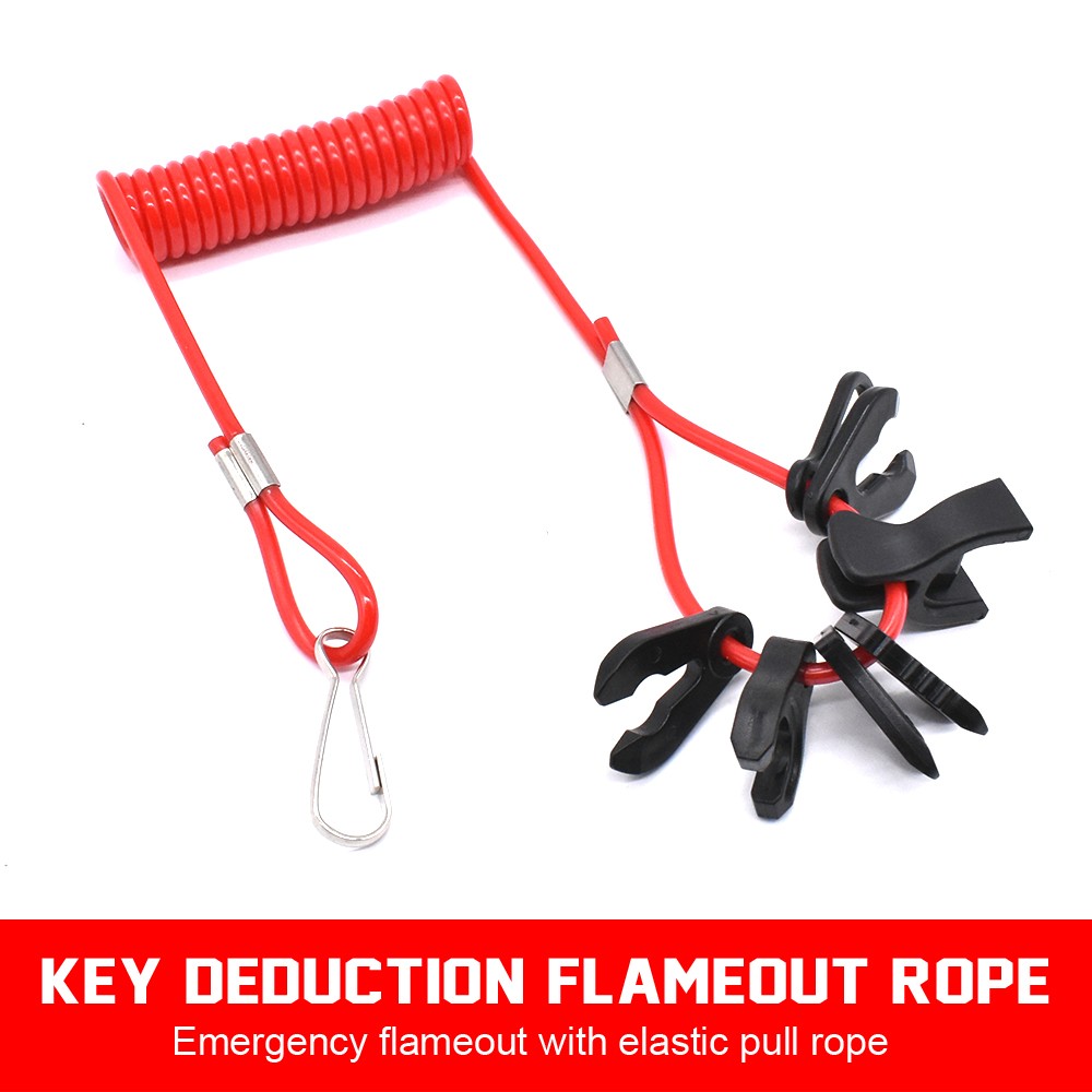 1* Kill Stop Switch Safety Tether Lanyard Boat Outboard Engine Motor for Yamaha
