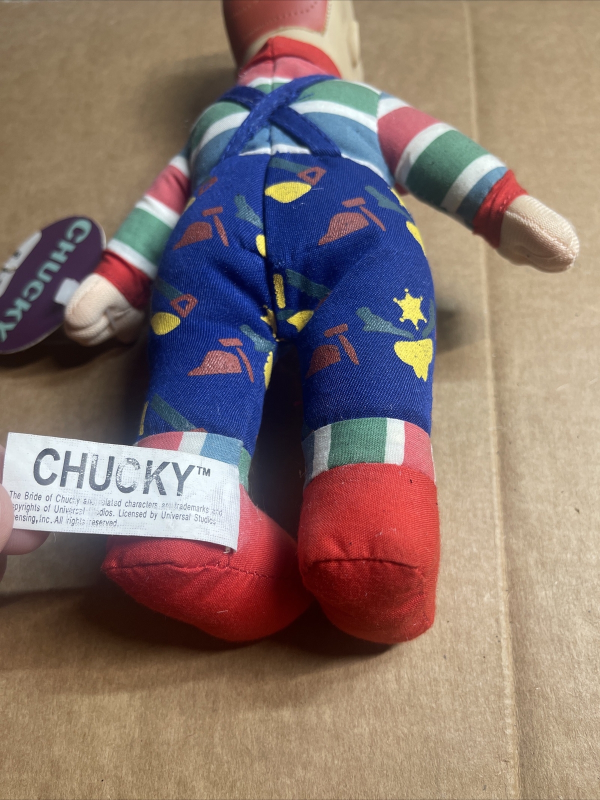 VINTAGE The Bride of CHUCKY 13" Bald Plush DOLL FROM TOY WORKS HORROR HALLOWEEN